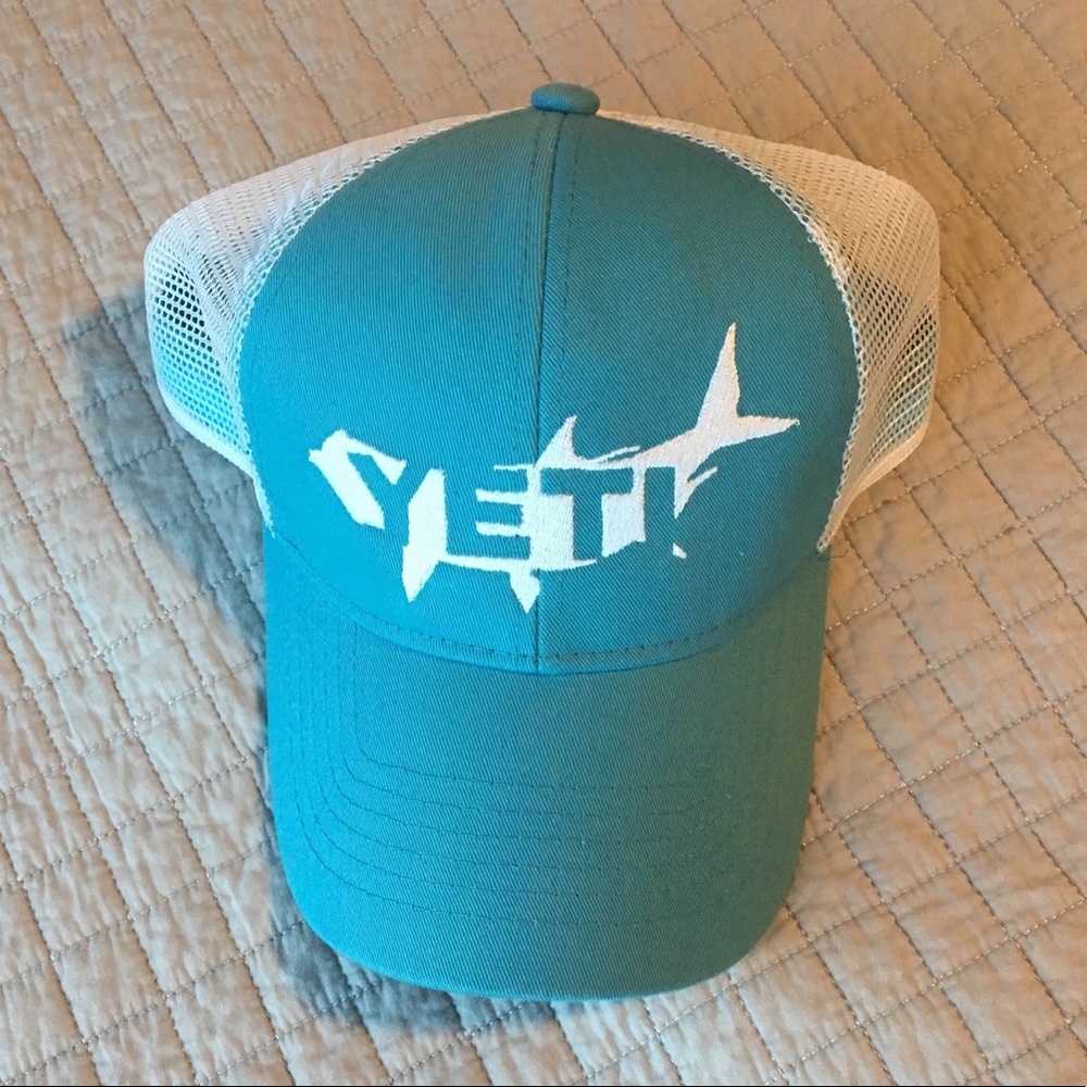 YETI hat teal blue